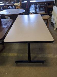 lot 4210 image: Work Table With Folding Legs