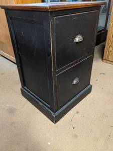 lot 4342 image: Two Drawer Side Table