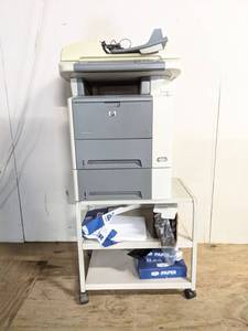 lot 4364 image: HP LaserJet M3035xs MFP With Rolling Cart, With Canon Image Runner Printer