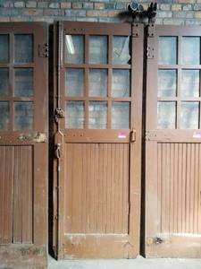 lot 4145 image: Antique Wood Garage Door