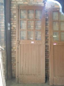 lot 4148 image: Antique Wood Garage Door