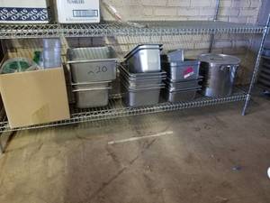 lot 4243 image: Metal Inset Pans, Pot, Cups