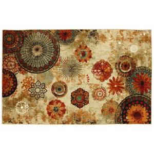 lot 1340 image: American Rug by Mohawk Caravan Medallion Rug, 24 by 96-Inch, Multicolor