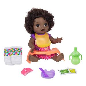 lot 1366 image: Baby Alive Happy Hungry Baby - Black Curly Hair