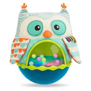 lot 1392 image: B. Soft Roly Poly Owl, baby and toddler learning toys