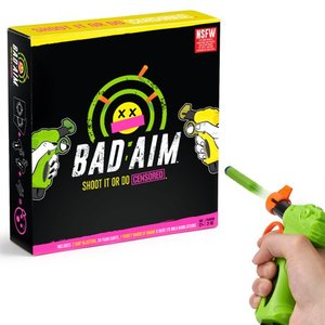 lot 1447 image: Bad Aim - Party Game - Shoot Cards To Avoid Doing Wild Truths & Dares (NSFW Version)