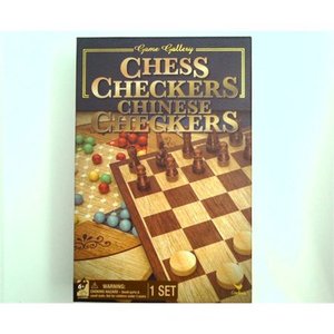lot 1473 image: Game Gallery Chess, Checkers and Chinese Checkers Board Game Set