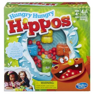 lot 1496 image: Hungry Hungry Hippos Family Classic Game, Ages 4 and up