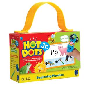 lot 1499 image: Educational Insights, EII2352, Beginning Phonics Hot Dots Junior Card Set, 36  Set