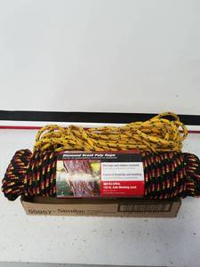 lot 1218 image: SecureLine 38 x 100 Diamond Braided Polypropylene Rope