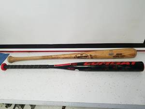 lot 1235 image: 2 Ball bats Louisville and combat