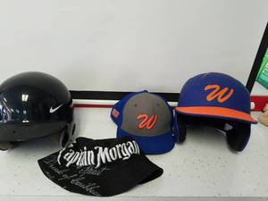 lot 1237 image: Nike helmet boombah helmet warrors