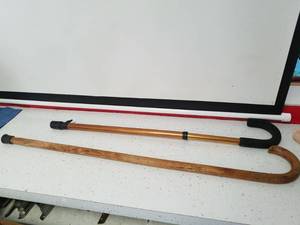 lot 1240 image: 2 canes one is adjustable