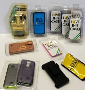 lot 581 image: 10 New Phone Cases for Different Brand Phones  Bonus