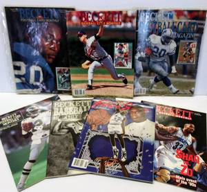 lot 586 image: Lot of 7 Beckett Baseball Card Monthly Magazines  1990s