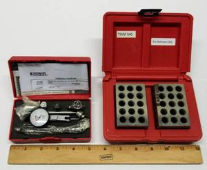 lot 605 image: SPI .003  Horizontal Dial Test Indicator- Machinist Calibration Bonus Die Measuring Set