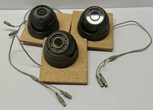 lot 613 image: Lot of 3  180 Degree Dome Security Cameras