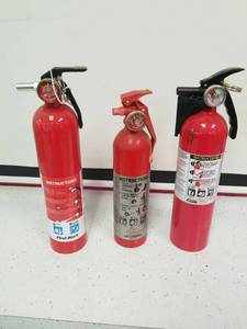 lot 1314 image: 3 fire extinguishers