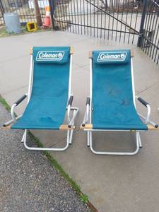 lot 1385 image: 2 Coleman camping chairs