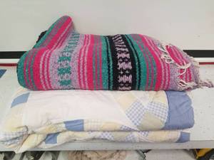 lot 1407 image: 2 pretty blankets