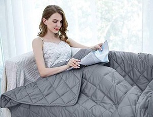 lot 1174 image: ZZZhen Weighted Blanket - High Breath - 6080 20LBs