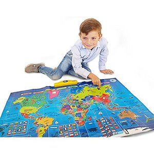 lot 1176 image: Interactive Talking World Map for Kids TG661 - Push, Learn and Discover over 1000 facts about our World