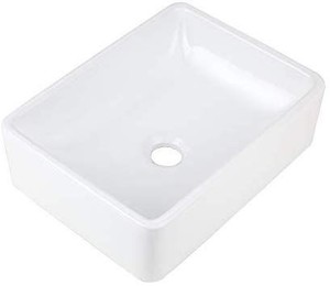 lot 1188 image: AWESON 16X12 Rectangular Ceramic Vessel Sink