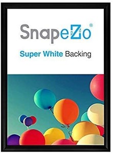 lot 1193 image: SnapeZo Poster Frame 12x17 Inches, Black 1.2 Inch Aluminum Profile