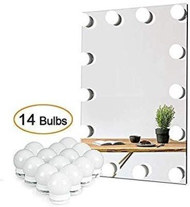 lot 1210 image: Waneway Vanity Lights for Mirror, DIY Hollywood Lighted Makeup Vanity Mirror Dimmable Lights