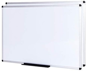 lot 1221 image: VIZ-PRO Dry Erase BoardWhiteboard, Non-Magnetic, 48 x 36 Inches, 2 Pack