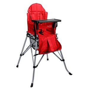 lot 1227 image: One2Stay Red Recline Infant & Baby High Chair