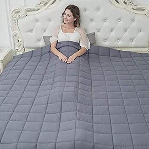 lot 1233 image: CuteKing Weighted Blanket 80x87 Inches for Queen or King Size Bed, 20lbs