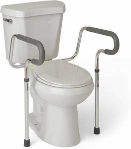 lot 1250 image: Guardian Toilet Safety Rail with Adjustable Height for Bathroom Safety, Toilet Assist, and Grab Bar