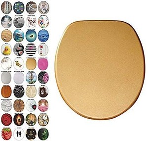 lot 1282 image: Sanilo Round Toilet Seat, Wide Choice Of Slow Close Toilet Seats, Molded Wood,