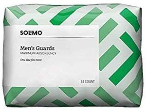 lot 1291 image: Solimo Mens Guards Maximum Absorbancy