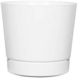 lot 1298 image: Full Depth Round Cylinder Pot, White, 6-Inch