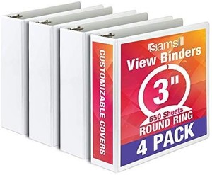 lot 1306 image: Samsill Economy 3 Ring Binder Organizer
