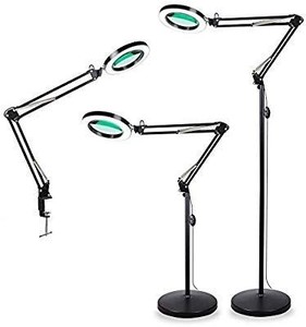 lot 1330 image: TOMSOO 3-in-1 Magnifying Glass Floor Lamp