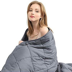 lot 1381 image: Weighted Blanket Adult (15 lbs, 48x 78, Grey)