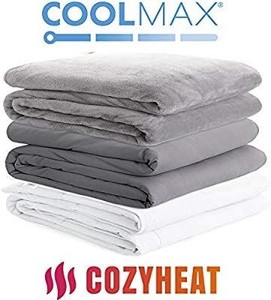 lot 1384 image: Degrees Of Comfort Weighted Blanket 48 X 72, 12lbs, Grey