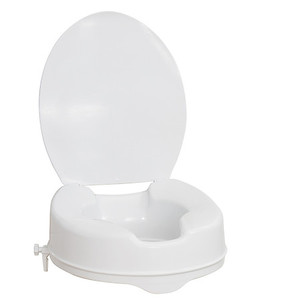 lot 1385 image: Bath SafetyRaised Toilet Seat Product Description AQS 4 RTS, LID, WHITE, 1EA,4CV,Ret