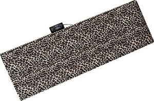 lot 5211 image: Relaxzen 10-Motor Massage Plush Mat with Lumbar Heat and Removable Cover and Pillow, Leopard