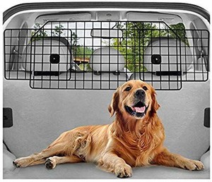 lot 5214 image: Dog Car Barrier for SUVs, Van, Vehicles - Adjustable Large Pet SUV