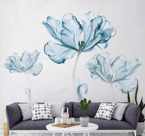 lot 5217 image: DERUN TRADING Wall Stickers & Murals Home D�cor Home D�cor Accents for Living Room Flower Wall Decals Home Improvement Paint Wall Treatments Wall Decals Murals Decor Vinyl Removable Mural Paper