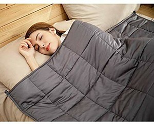 lot 5222 image: CuteKing Bamboo Weighted Blanket 60x80 Inches for Queen or Full Size Bed, 20lbs