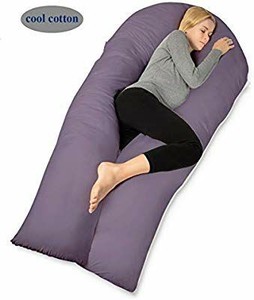 lot 5228 image: QUEEN ROSE U Shaped Pregnancy Body Pillow -Pregnancy and Maternity Pillow for Pregnant Women,with Luxury Satin Cover