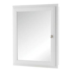 lot 2320 image: Home Decorators Collection 20-34 in. W x 25-34 in. H Fog Free Framed Recessed or Surface-Mount Bathroom Medicine Cabinet in White