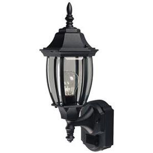 lot 2328 image: Secure Home Alexandria 18.5-in H Black Motion Activated Outdoor Wall Light