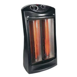 lot 2354 image: Comfort Zone CZQTV007BK Radiant Quartz Tower Heater