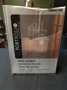 lot 2361 image: Portfolio 0048184 14.37 High Sand White Outdoor Wall Light